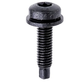 Rexka 20pcs Black T30 Torx Dog Point SEMS Bolt & Washer Fender Body M6 x 1.0 Metric Thread for Car Truck