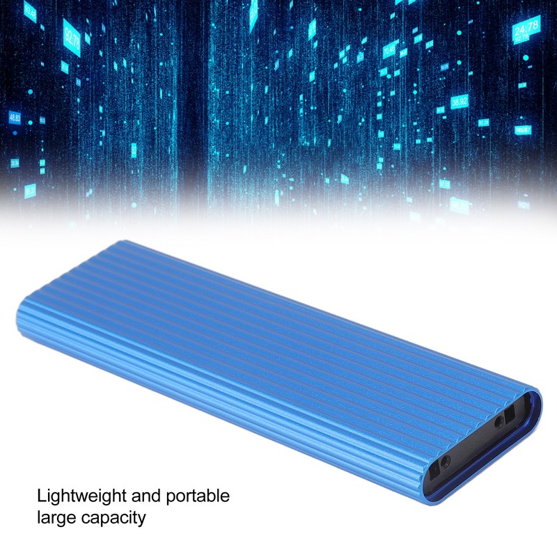 M.2 SSD Enclosure Adapter Tool Free Aluminum Alloy Shell High