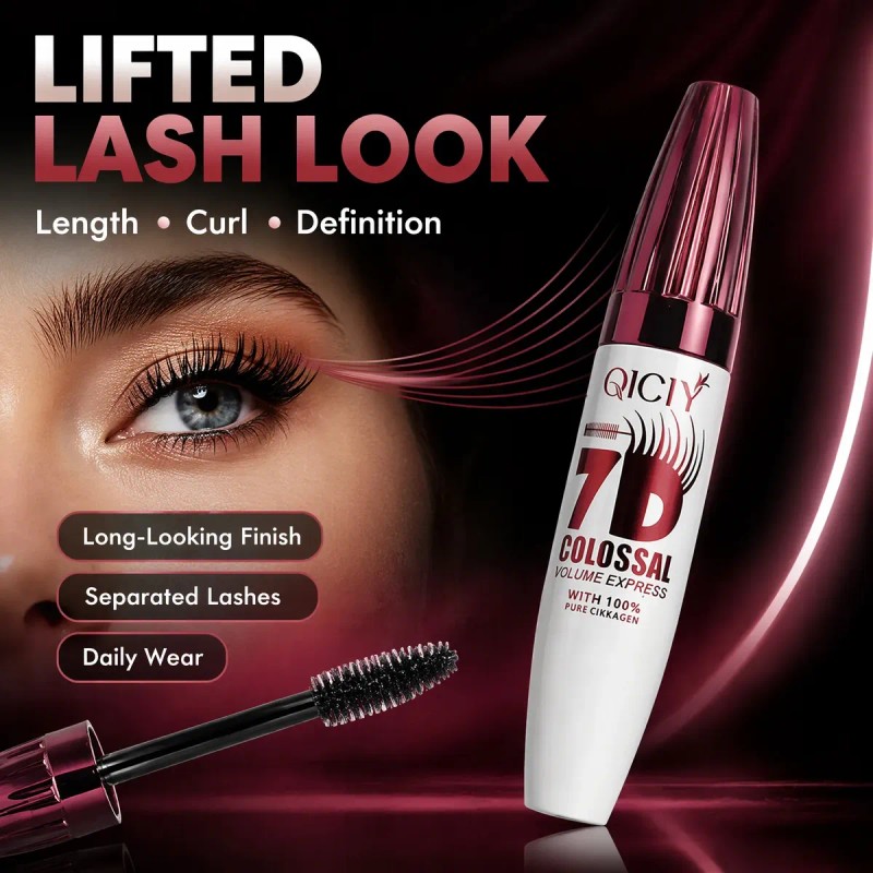 Juego 3 Mascara De Pestañas 7d Negro Alargador Y Waterproof