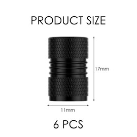 6 Pieces Car Valve Covers, Metal Valve Covers, Valve Dust Covers, Can Be Used For Cars, Bicycles, Motorcycles