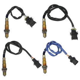 FTMUKF Upstream Downstream Oxygen O2 Sensor 4 Pcs Compatible with Maserati Ghibli 2014-2020 Levante 2017-2020 Quattroporte 2014-2020, 3.0 3.8 Turbo 670009075 670009076 670002199 670004022