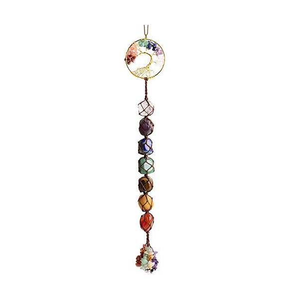 Tree of Life 7 Chakra Stones Healing Crystals Feng Shui