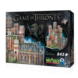 Wrebbit3D Game of Thrones 3D Puzzle of Red Keep | 845 Jigsaw Puzzle Pieces | Inspired from Popular TV Series Set in Westeros Seven Kingdoms