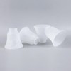 4 Pack Ceiling Fan Light Covers, White Alabaster Transitional Style