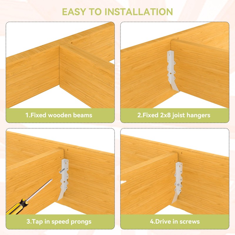 25 pcs 2x8 Joist Hanger,LU28 18 Gauge Galvanizing Face Mount
