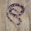 108 Beads Mala Bracelet Necklace with Lotus Charm and 6