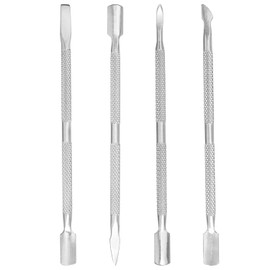 Cuticle Pusher Cuticle Remover Manicure Tools Cuticle Cutter Nail Peeler Tools Kit Stainless Steel Cuticle Trimmer Cuticle Scraper for Manicure and Pedicure