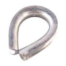 TRUSCO TAT09 Forged A-Shaped Thimble, 0.3 inches (9 mm)