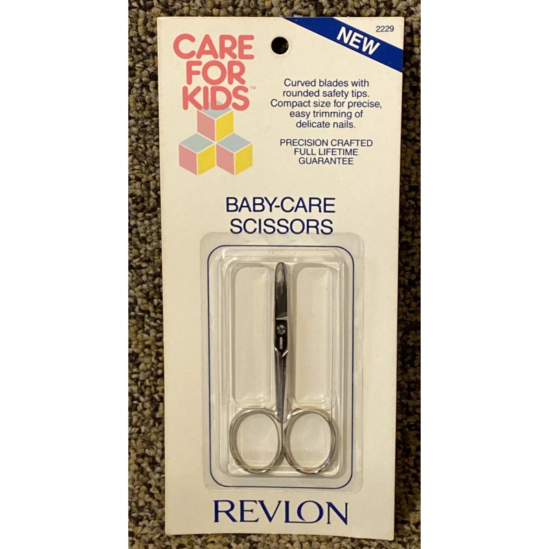 Revlon VTG. Revlon Baby Care Safety Scissors Curved blades Rounded