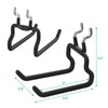 G.CORE 8-Pack Pegboard Hooks, Peg Board Tool Utility Hooks &