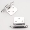 DecoBasics Polished Chrome Cabinet Hinges for Kitchen Cabinets (25 Pair