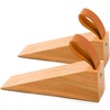 Wood Door Stopper, Solid Wood Non-Slip Door Wedges, Sturdy and