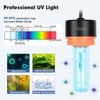 hygger Aquarium U-V Light with Timer, 360° Protective Shield Clean