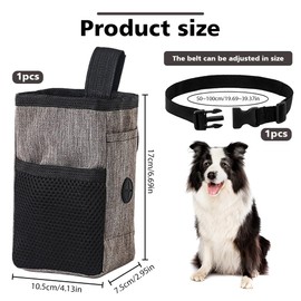 ZBKJYILF Treat Bag for Dogs, Food Bag, Treat Bag for Dogs, Treat Bag with Adjustable Buckle for Training, Feeding