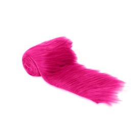 FabricLA Fuchsia Shaggy Plush Faux Fur Strips - Craft Fur for Gnomes, Cosplay, and DIY Projects | 4" X 60"