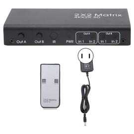HD Multimedia Interface Switcher 2 in 2 Out 4K 30Hz Auto High Definition Multimedia Interface Selector Hub