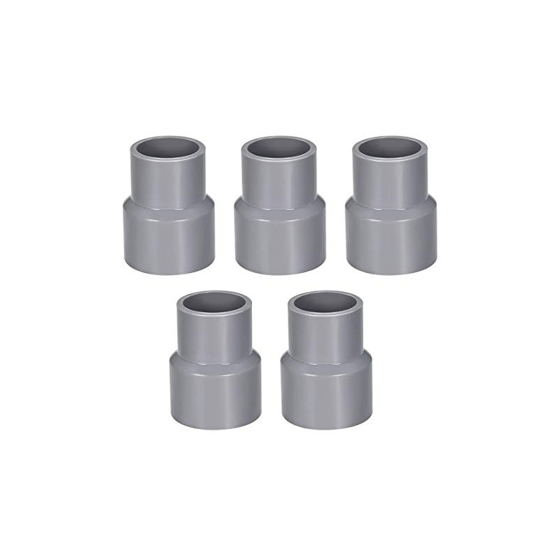 sourcing map PVC Reducing Coupling Hub for Hub DWV Pipe