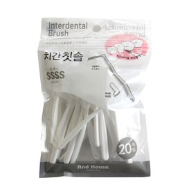Wooil Dental Interdental Brush L Type 20P 0.4mm R 2ea
