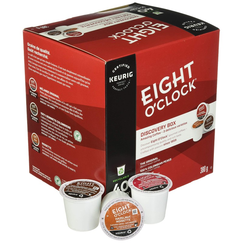 Eight O'Clock Discovery Box K-Cup Coffee Pods, 40 Count For