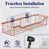 Kitsure Shower Caddy Large - Adhesive Shower Organizer, Stainless Steel