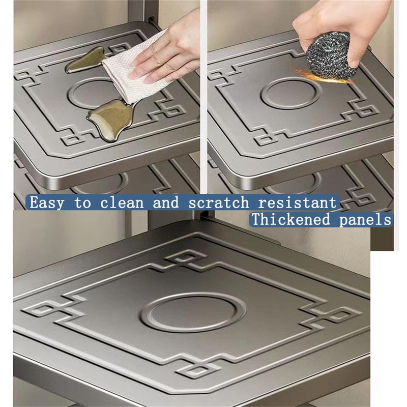 MWNAGO Under Sink Organizer,Kitchen Pots Organizer And Storage,Under Cabinet Storage,Layer