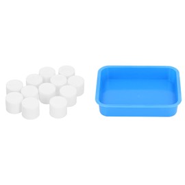 12 Pcs Painting Cups with Storage Box No Spill Paint Cups Washable Paint Mix Cups Kids Painting Tools for Watercolor Tempera Home School