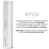 KYVU A2 handgefertigter Aluminiumkamm mit grober Zahnung, 11,9 cm