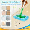 KEEPOW Reusable Microfiber Mop Pads Compatible with Sweeper Mop Replacement