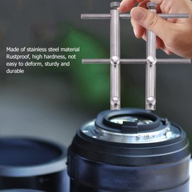 2pcs Camera Lens Spanner Wrench, Lens Spanner Wrench Flat Pointed Tip, Lens Repair Set, Professional Camera Lens Opening Repair Tool for Microscope