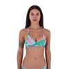 Hurley Women's Java Tropical Adjustable Bikini Top, Tide Pool, M