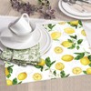 Lemon And Leaves Dish Drying Mat, Highly Absorbent Microfiber Kitchen