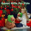 WUFUVAP Cute Capybara Plush with Wearable Frog Hat 12inch Kawaii