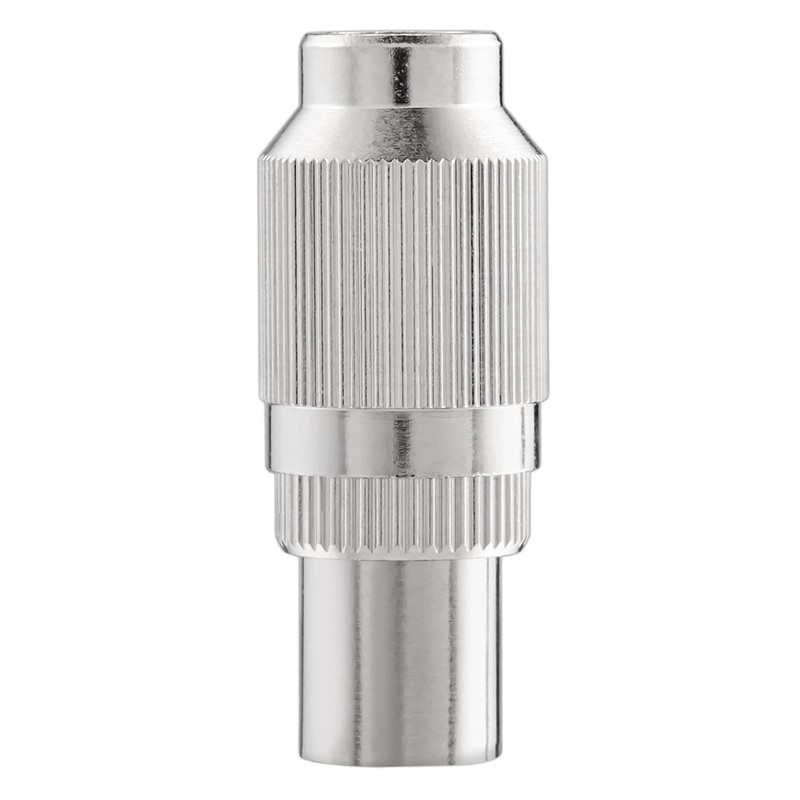 1x IEC Coaxial Male Antenna Cable Coupling Metal Detachable TV