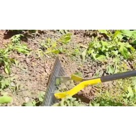 Nicecho Strong Dethatcher Rake 72" long /19 tines Garden tool for yard Lawn Field plant