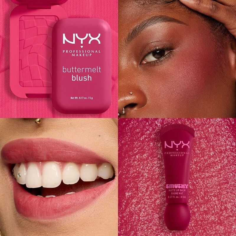 NYX Professional Makeup Smushy Matte Balsamo labial, Tono Squizze n