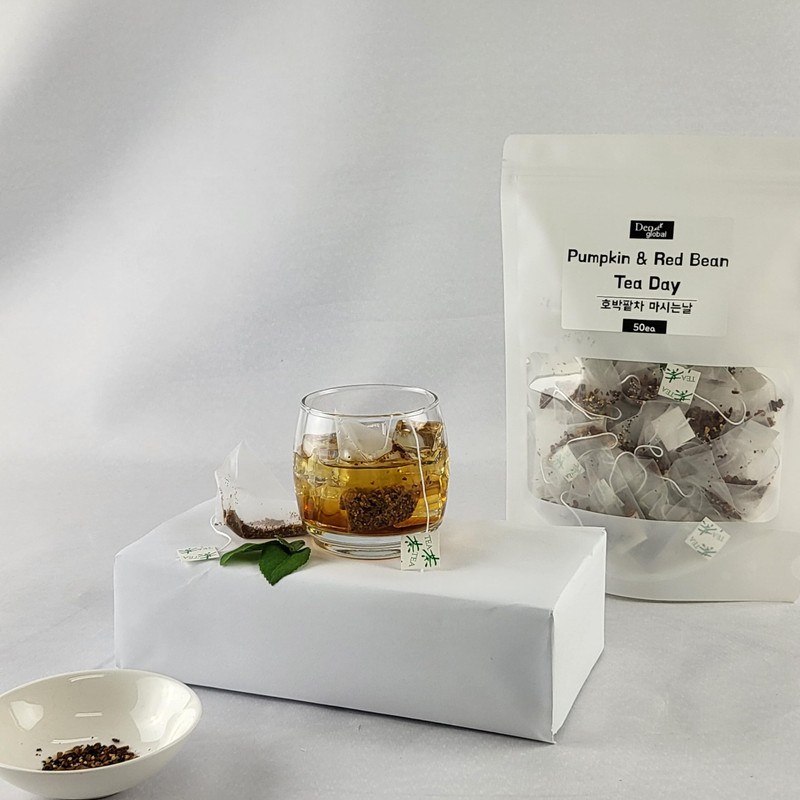 Pumpkin Spice and RedBean 50T Tea bags Korean Flavor 호박팥차