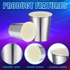 Disposable Silver Drinking Party Paper Cups 9 oz Iridescent Disco