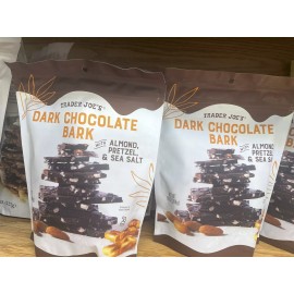 Trader Joe's 1 Trader Joe’s Dark Chocolate Bark with Almonds, Pretzel