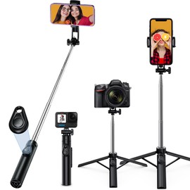 Selfie Stick (2025 New Release; Industry Super Mini / Stable Tripod Model), Smartphone Stand, Increased Stability, Tripod, Bluetooth Remote Control, Ultra Lightweight, 7 Levels of Stretch, 360°