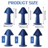 Caulking Tips 6pcs Caulk Gun Tips Blue Silicone Sealant Nozzles