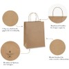 BagDream 50Pcs Gift Bags 8x4.25x10.5 Brown Paper Gift Bags with
