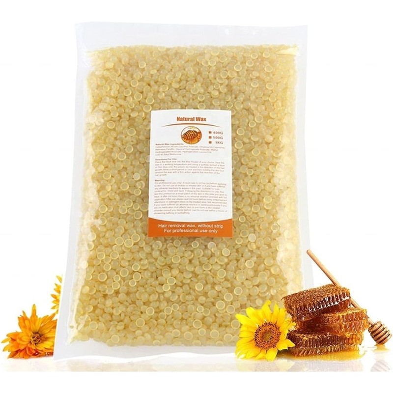 Cera española Wax para depilar paquete de 1 kilo Miel