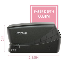 Coruscant Electric Stapler, Heavy Duty Desktop Stapler, Includes 2000 Staples and 1 Staple Remover, No-Jam Automatic AC or Battery Powered, 25 Sheet, Professional for Office Home School Use
