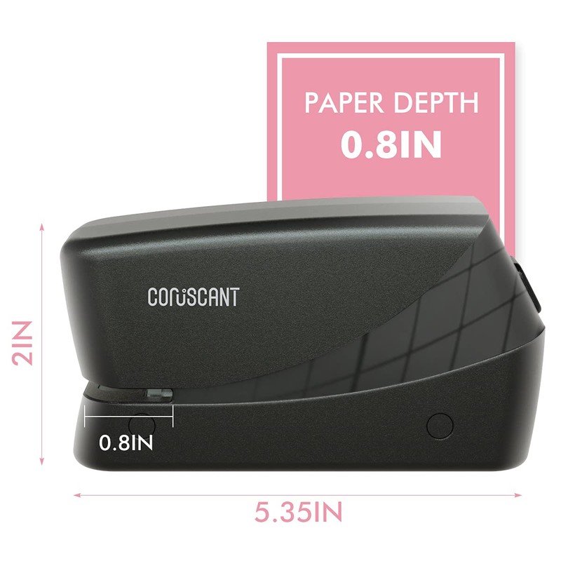Coruscant Electric Stapler, Heavy Duty Desktop Stapler, Includes 2000 Staples