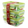Emsa 515583 Food Clip & Close, Plastic, Transparent / Green,