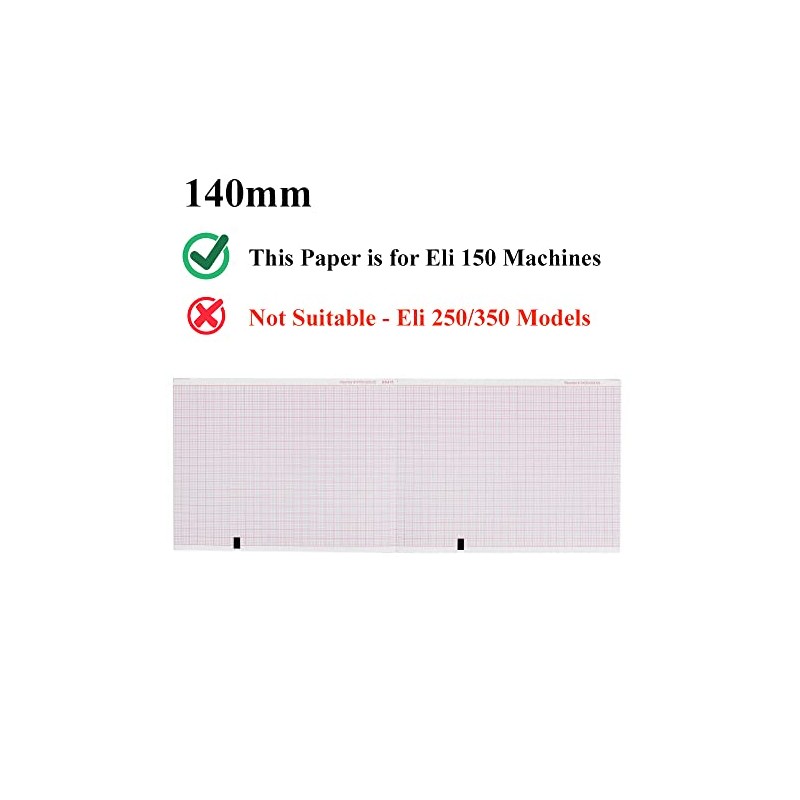 Mortara ELI 150 EKG Machine Paper - 108mm X 140mm
