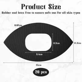 VEGCOO Pack of 20 Pre-Cut Knee Tape, Kinesiology Tapes, Physio Tape, Pre-Cut Knee Sports Tape for Muscles, Joints, Ideal for Athletes, Physiotherapy (Black)