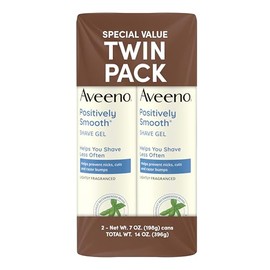 Aveeno Gel de afeitado hidratante positivamente suave, 7 onzas (1 paquete de dos artículos)