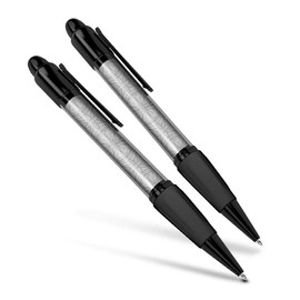Destination Vinyl ltd Beautiful and comfortable Set of 2 Matching Pens BW - Compass Map Travel Geography #42727