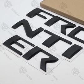 Unbranded Matte Black Raised Tailgate Letters for 2022-24 Nissan Frontier Plastic Inserts